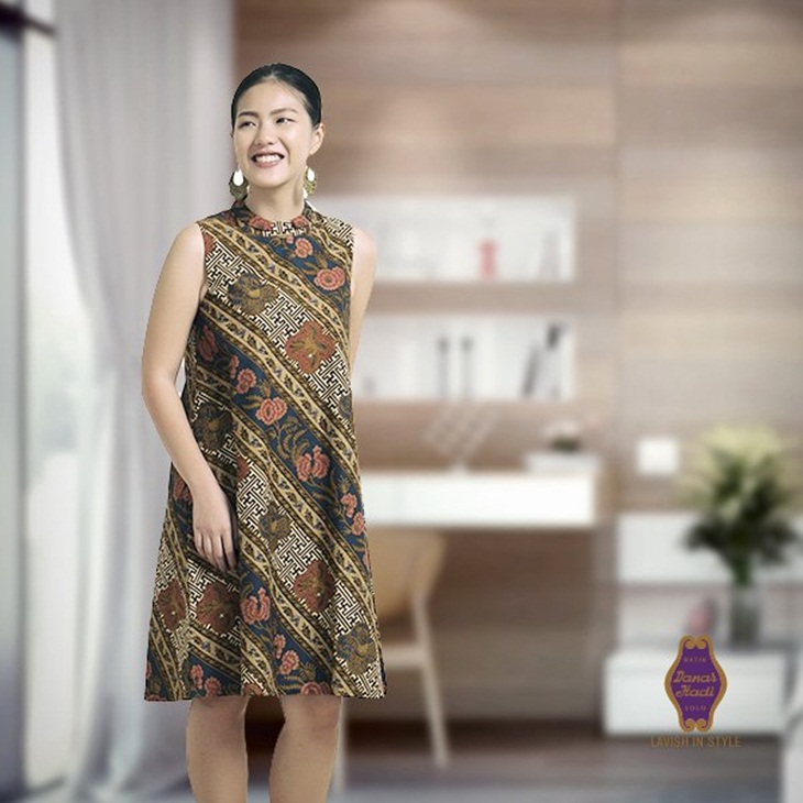 Batik model sleevless. (Twitter/@DanarHadi_ID)