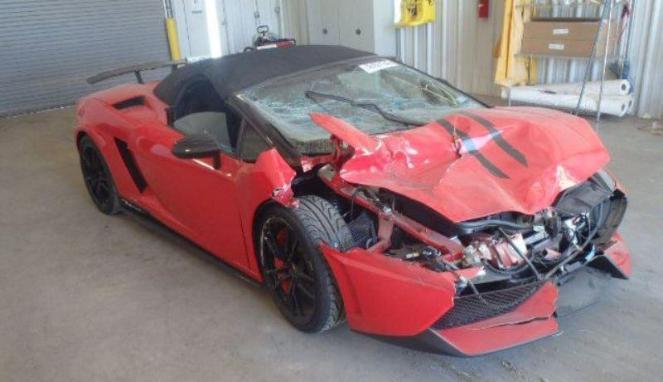 Bekas Tabrakan, Lamborghini Ini Dijual Murah Meriah