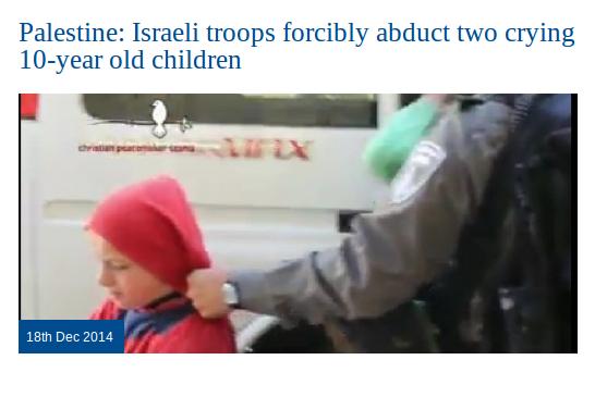 Dua Bocah 10 Tahun Diperlakukan Kasar Tentara Israel
