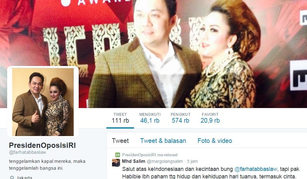 Ironis, Farhat Abbas Berikan Petuah Cinta Kepada Habibie