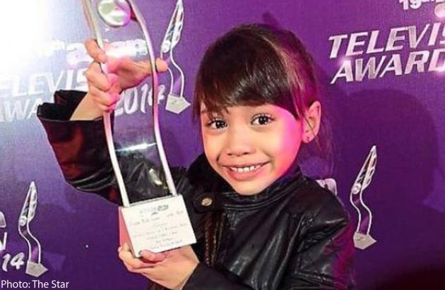 Gadis 7 Tahun ini Raih Best Asia Female Actress di ATV 2014 