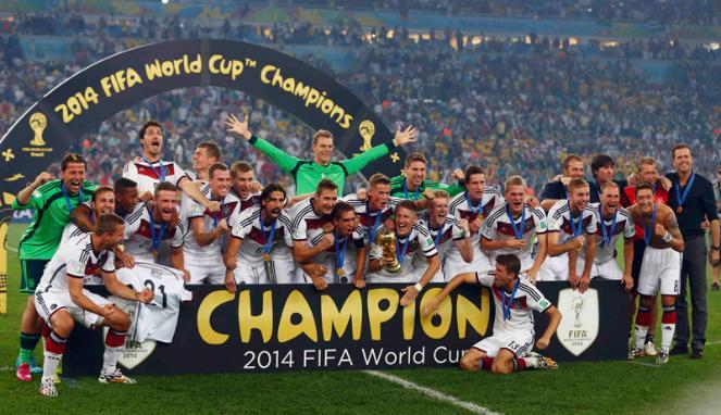 Jadi Juara Dunia, Pemain Jerman Dapat Bonus Rp4,7 Miliar