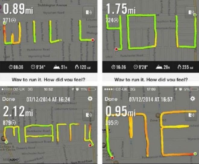 Pria Inggris Lamar Kekasih Dengan Aplikasi GPS