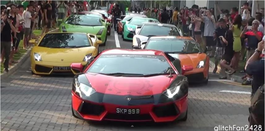 Puluhan Super Car Gelar Acara Amal Di Singapura 