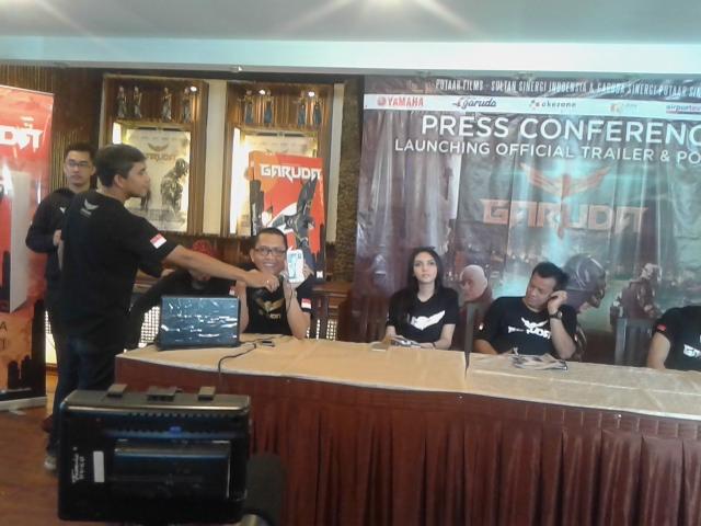 Sedang Sakit Jupe Tetap Eksis di Launching “Garuda”