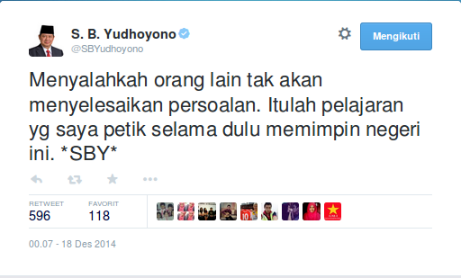 Ekonomi Nasional Bergejolak, SBY Menolak Dijadikan Kambing Hitam