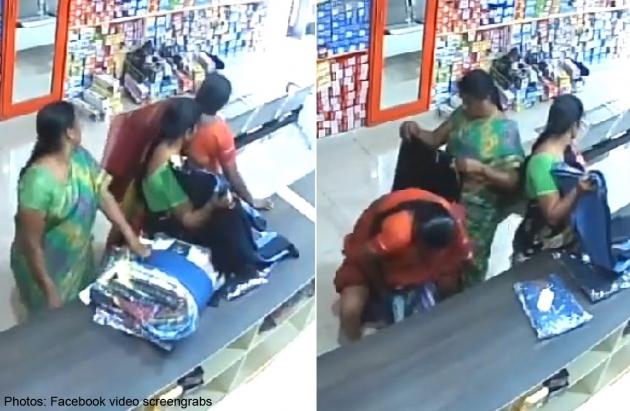 Tiga Wanita India Sembunyikan Hasil Curian di Balik Rok 